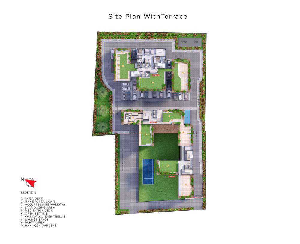 Site Plan with Terrace
